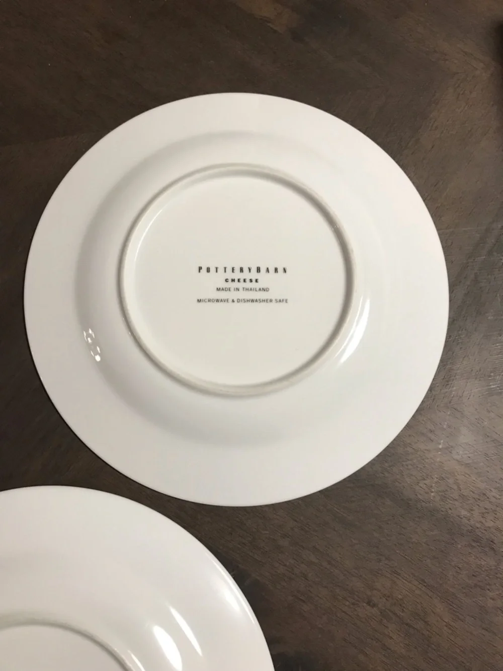 Pottery Barn Cheese Appetizer Plates- Set of 3